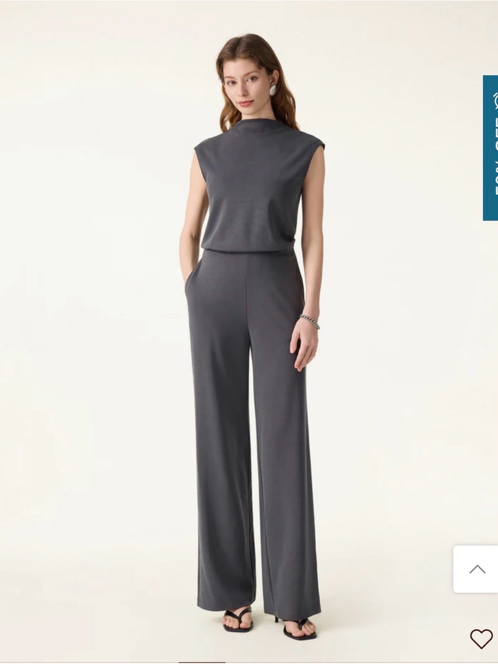 OGL Travel-Friendly Easy-to-Take-Off Jumpsuit NWT Small MSRP $99 - Picture 2 of 4